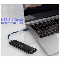 Renkforce 250 GB, externí SSD disk, USB-C®, USB-A, černá