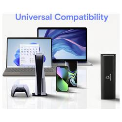 Renkforce 250 GB, externí SSD disk, USB-C®, USB-A, černá