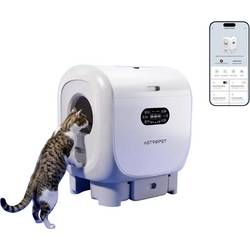 Astropet Jupiter Pro - XXL Selbstreinigende Katzentoilette Kočičí záchod bílá 1 ks