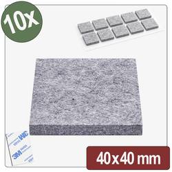 Quadrios 26SA112 Filcová podložka samolepicí, kulatá šedá (Ø x v) 40 mm x 4 mm 10 ks Package