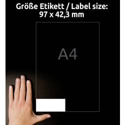 Avery-Zweckform 3659-200 univerzální etikety 97 x 42.3 mm papír bílá 2640 ks trvalé inkoustová tiskárna, laserová tiskárna, barevná laserová tiskárna, kopírka,
