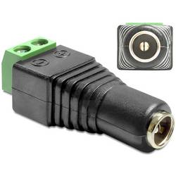 Delock 65485 DC (proud) adaptér [1x DC zásuvka 5,5 mm - 1x 2pólové] černá, zelená 0.005 m