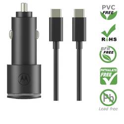 Motorola USB nabíječka, USB A, USB-C®, 45 W, Quick Charge 3.0, černá