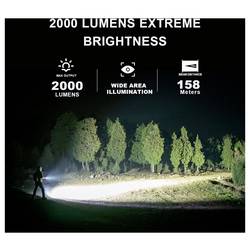 Powertac 815698016222 COB LED, laser, LED, UV LED kapesní svítilna zelený laser, s klipem na opasek, s režimem stroboskopu, s USB rozhraním, s UV světlem