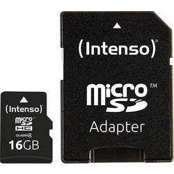 Intenso 16 GB Micro SDHC-Card paměťová karta microSDHC 16 GB Class 4 vč. SD adaptéru