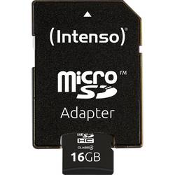Intenso 16 GB Micro SDHC-Card paměťová karta microSDHC 16 GB Class 4 vč. SD adaptéru