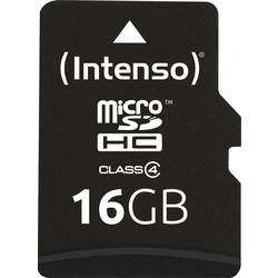 Intenso 16 GB Micro SDHC-Card paměťová karta microSDHC 16 GB Class 4 vč. SD adaptéru