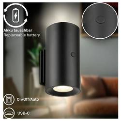 Briloner ISY 3942015 nástěnné světlo LED 2 W LED černá