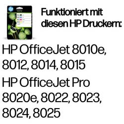 HP Ink 912 originál balení po 4 ks černá, azurová, purppurová, žlutá 6ZC74AE