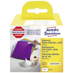 Avery-Zweckform etikety v roli kompatibilní náhradní DYMO, Seiko 11354, S0722540 57 x 32 mm papír bílá 500 ks přemístitelné univerzální etikety ASS0722540