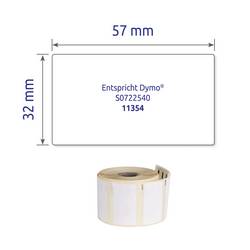 Avery-Zweckform etikety v roli kompatibilní náhradní DYMO, Seiko 11354, S0722540 57 x 32 mm papír bílá 500 ks přemístitelné univerzální etikety ASS0722540