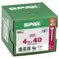 SPAX 0201010450403 půlkulaté šrouby 4.5 mm 40 mm T-STAR plus ocel 200 ks