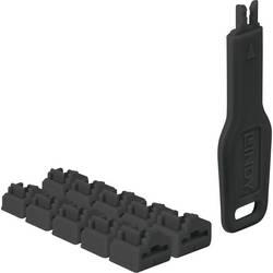 LINDY 47891 Portové zámky RJ-45 + klíč černá