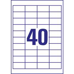 Avery-Zweckform 4780 univerzální etikety 48.5 x 25.4 mm papír bílá 1200 ks trvalé inkoustová tiskárna, laserová tiskárna, barevná laserová tiskárna, kopírka,