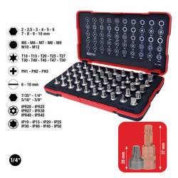 KS Tools 1/4 Bit-Stecknuss-Satz, extra kurz, 50-tlg 1/4 Bit-Stecknuss-Satz, extra kurz, 50-tlg sada bitů