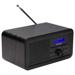 Denver DAB-30B 111111000450 stolní rádio, DAB, DAB+, FM, DAB+, funkce alarmu, černá