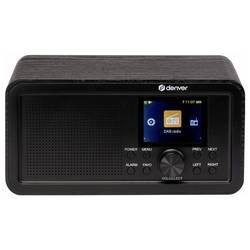Denver DIR-200 111111000660 internetové stolní rádio, DAB+, FM, internetové, internet, FM, Bluetooth, DAB+, Wi-Fi, funkce alarmu, černá
