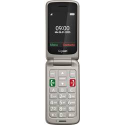 Gigaset GL595 mobilní telefon tlačítko SOS, chráněný proti stříkající vodě, s ochranou před prachem stříbrná