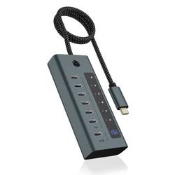 ICY BOX 61064 USB Hub 7 portů 10 GBit/s modrá, šedá