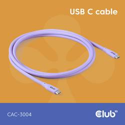 club3D Kabel USB-C USB 4.0 USB-C ® zástrčka 2.00 m fialová CAC-3004