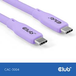 club3D Kabel USB-C USB 4.0 USB-C ® zástrčka 2.00 m fialová CAC-3004