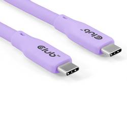 club3D Kabel USB-C USB 4.0 USB-C ® zástrčka 2.00 m fialová CAC-3004