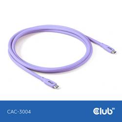 club3D Kabel USB-C USB 4.0 USB-C ® zástrčka 2.00 m fialová CAC-3004