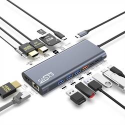 Exsys PC propojovací kabel EXSYS - USB C Dockingstation 14in1 für Notebook und MacBook 0 mm