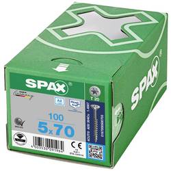SPAX 0197000500703 R 88091 Senkkopf T-STAR TG šroub do dřeva 5 mm 70 mm T-STAR plus nerezová ocel A2 100 ks