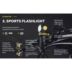 ArmyTek Elf C1 neutralweiß F05003C LED kapesní svítilna napájeno akumulátorem 1000 lm 55 g