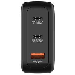 Verbatim 30239 USB nabíječka, GaN, 100 W, QC 3.0, Power Delivery 3.0, černá