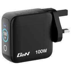 Verbatim 30239 USB nabíječka, GaN, 100 W, QC 3.0, Power Delivery 3.0, černá