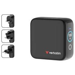 Verbatim 30239 USB nabíječka, GaN, 100 W, QC 3.0, Power Delivery 3.0, černá