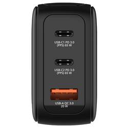 Verbatim 30238 USB nabíječka, GaN, USB-C® zástrčka, USB-A zásuvka, 65 W, QC 3.0, Power Delivery 3.0, černá