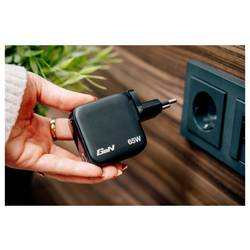 Verbatim 30238 USB nabíječka, GaN, USB-C® zástrčka, USB-A zásuvka, 65 W, QC 3.0, Power Delivery 3.0, černá