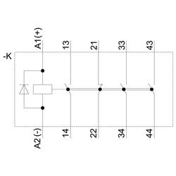 Siemens 3RH2131-2JB40 pomocný vazební stykač 3 spínací kontakty s diodou Single 1 ks