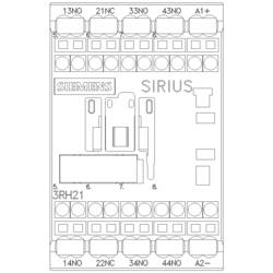 Siemens 3RH2131-2JB40 pomocný vazební stykač 3 spínací kontakty s diodou Single 1 ks