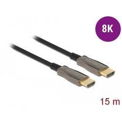 Delock HDMI kabel Zástrčka HDMI-A 15 m černá 84037 8K UHD, pozlacené kontakty HDMI kabel