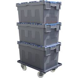 VISO DSW 5536 box s odklápěcím víkem, (š x v x h) 600 x 320 x 400 mm, modrá, 1 ks