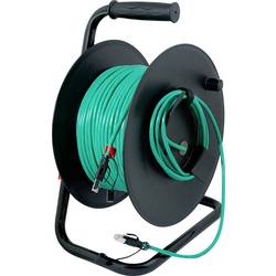 LogiLink RJ45 síťový naviják kabelu CAT 6A S/FTP 80 m zelená