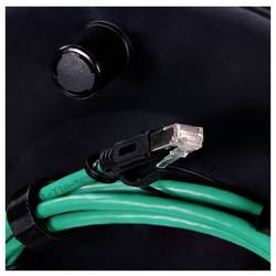 LogiLink RJ45 síťový naviják kabelu CAT 6A S/FTP 80 m zelená