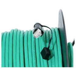 LogiLink RJ45 síťový naviják kabelu CAT 6A S/FTP 80 m zelená