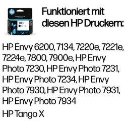 HP Ink 303 originál Single černá T6N02AE