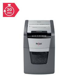 Rexel Optimum AutoFeed+ 100M skartovačka 100 listů mikrořez 2 x 15 mm P-5 34 l Křížový řez kancelářské sponky, sponky do sešívačky, kreditní karty