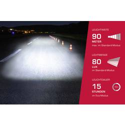 Sigma sada světlometů na kolo AURA 80 LED napájeno akumulátorem černá