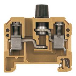 Jisticí řadová svorka SAKS 1/35/G25 0501520000 středně žlutá Weidmüller 20 ks