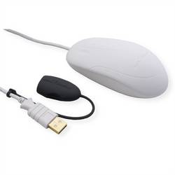 Sealshield SEAL SHIELD Scroll Wheel Mouse white SSW optická myš, přenos USB, 5 tlačítko, 800 dpi, bílá