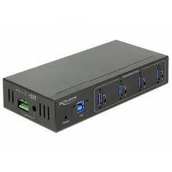 Delock 63309 USB Hub 4 porty USB-A USB 3.1 Gen1 5 GBit/s černá 63309