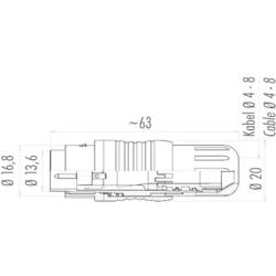 binder 99-4809-00-04 kulatý faston, 20 ks
