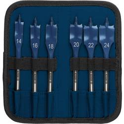 Bosch Accessories 2608902108 sada plochých frézovacích vrtáků 14 mm, 16 mm, 18 mm, 20 mm, 22 mm, 24 mm 1 ks